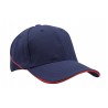 Cap - mod. 4013:Navy, Cotton, Red